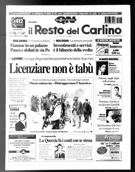 Il Resto del Carlino : giornale dell'Emilia